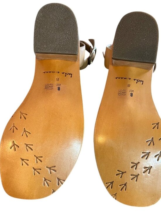 NIB Women's Beek Sapphire Strappy Heeled Sandals in Honey Size 8 - Picture 5 of 7